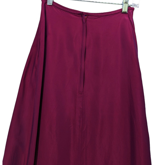 Jessica McClintock for Gunne Sax Skirt 3 Purple Maxi Metallic Sheen Made in USA - Picture 3 of 5